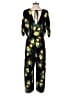 Miss Selfridge 100% Polyester Tropical Black Jumpsuit Size 6 - photo 2