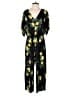 Miss Selfridge 100% Polyester Tropical Black Jumpsuit Size 6 - photo 1