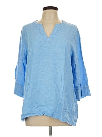 Lands' End 3/4 Sleeve Blouse (view 1)