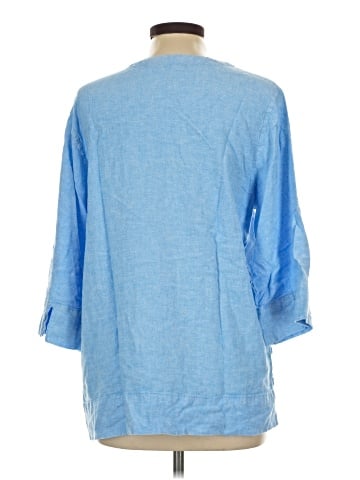 Lands' End 3/4 Sleeve Blouse (view 2)