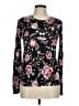 Ann Taylor LOFT Floral Black Pullover Sweater Size M - photo 1