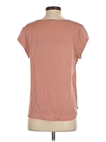 Repeat Cashmere Short Sleeve Silk Top (view 2)