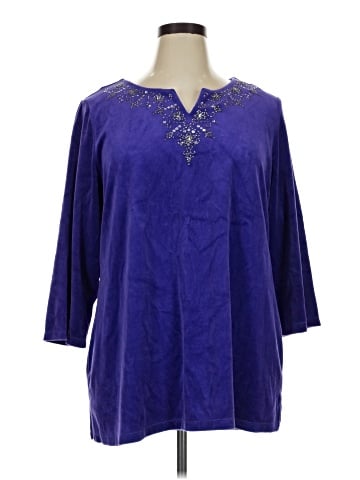 Quacker Factory 3/4 Sleeve Blouse (view 1)