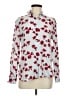 Equipment 100% Polyester Floral Red Long Sleeve Blouse Size M - photo 1