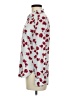 Equipment 100% Polyester Floral Red Long Sleeve Blouse Size M - photo 5
