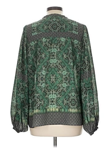 Rose + Olive Long Sleeve Blouse (view 2)