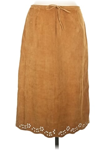 Ann Taylor Leather Skirt (view 1)