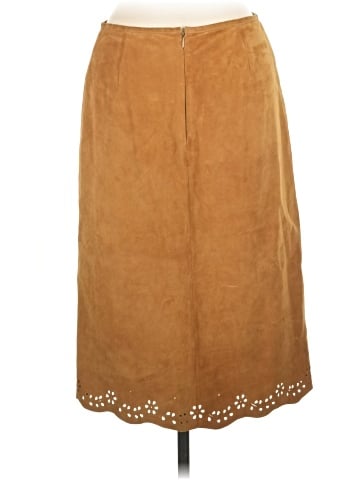 Ann Taylor Leather Skirt (view 2)