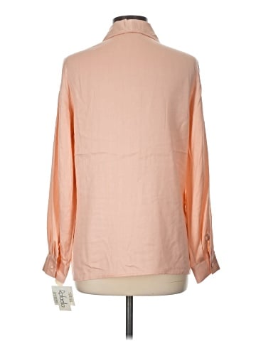 Rafaella Long Sleeve Silk Top (view 2)