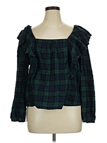 J.Crew Factory Store Long Sleeve Blouse (view 1)