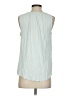 Ann Taylor LOFT 100% Polyester Green Sleeveless Blouse Size S - photo 2