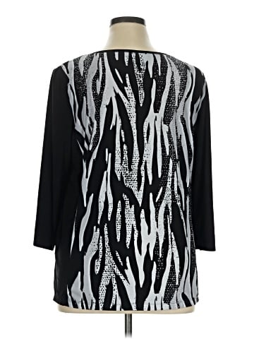 Alfred Dunner 3/4 Sleeve Top (view 2)
