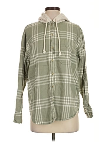 American Eagle Outfitters Long Sleeve Button-Down Shirt (view 1)