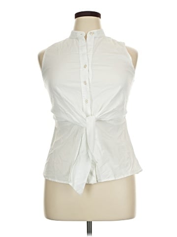 Sara Campbell Sleeveless Button-Down Shirt (view 1)