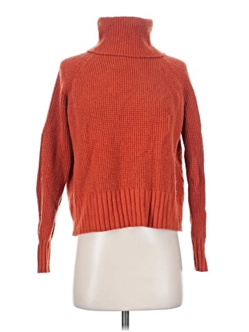 Madewell Eastbrook Turtleneck Cross-Back Sweater in Cotton-Merino Yarn (view 1)