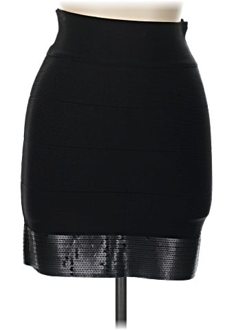Bebe Faux Leather Skirt (view 1)