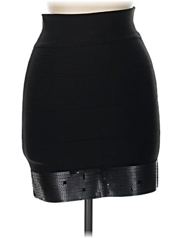 Bebe Faux Leather Skirt (view 2)