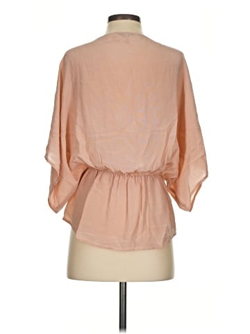 Trina Turk 3/4 Sleeve Silk Top (view 2)