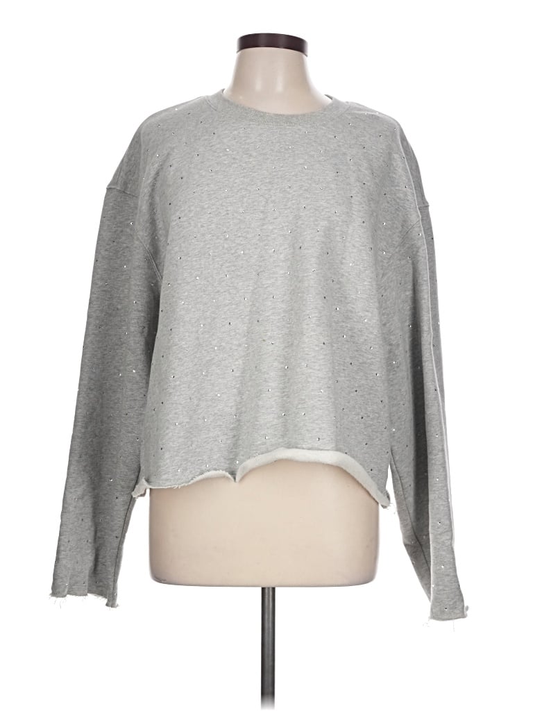 Pre-owned Good American Sweatshirt In Gray
