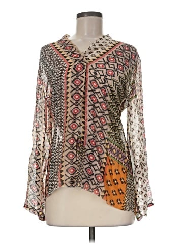 Tempo Paris Long Sleeve Blouse (view 1)