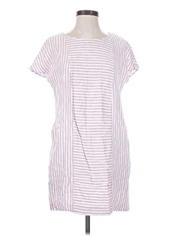 Madewell Stripe-Play Button-Back Dress (view 1)