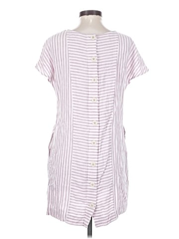 Madewell Stripe-Play Button-Back Dress (view 2)