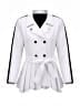 Assorted Brands 100% Polyester White Trenchcoat Size 3X - photo 1