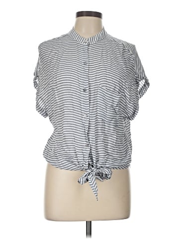 Olivaceous Short Sleeve Blouse (view 1)