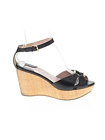 Salvatore Ferragamo leather wedges (view 1)