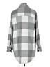 Love Tree 100% Polyester Plaid Gray Coat Size M - photo 2