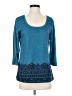 One World Teal Pullover Sweater Size S - photo 1