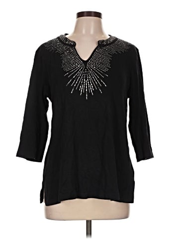 JM Collection 3/4 Sleeve Blouse (view 1)