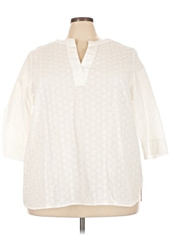 Lands' End 3/4 Sleeve Blouse (view 1)
