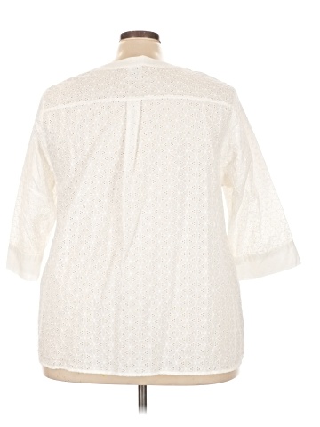 Lands' End 3/4 Sleeve Blouse (view 2)