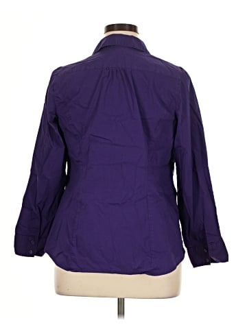 Lane Bryant 3/4 Sleeve Button-Down Shirt (view 2)