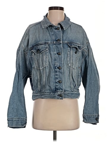 Madewell Relaxed Crop Jean Trucker Jacket in Billings Wash (view 1)