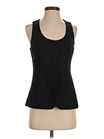 Madewell Scoopneck Cutaway Vest in Drapey Twill (view 1)