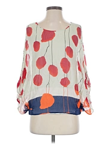 Diane von Furstenberg Long Sleeve Silk Top (view 1)