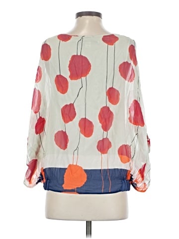 Diane von Furstenberg Long Sleeve Silk Top (view 2)
