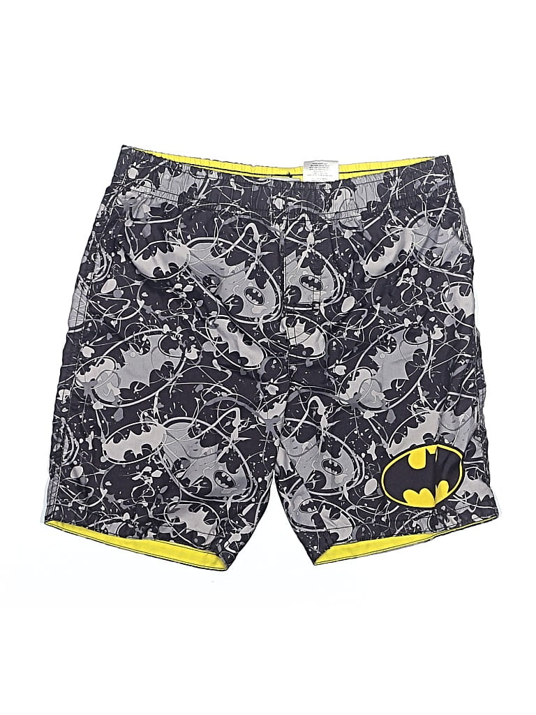 Pre-owned Batman Kids' Board Shorts In Gray