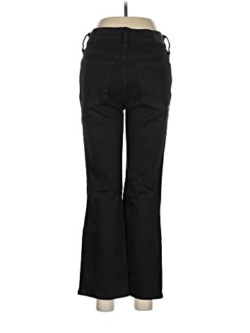 Madewell Kick Out Crop Jeans in Black Rinse Wash (view 2)