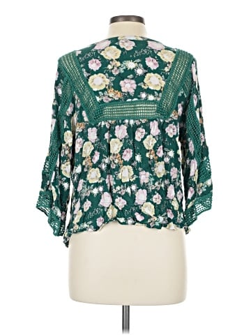 Black Rainn 3/4 Sleeve Blouse (view 2)