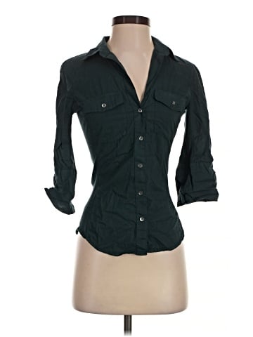 James Perse 3/4 Sleeve Button-Down Shirt (view 1)