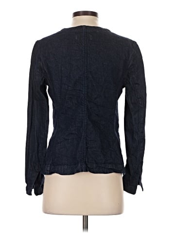 Madewell Denim Collarless Jacket in Rinse Wash (view 2)