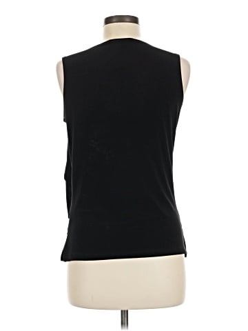 Brittany Black Sleeveless T-Shirt (view 2)
