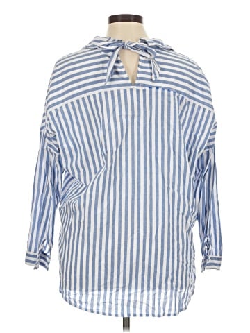Curve Appeal 3/4 Sleeve Button-Down Shirt (view 2)