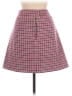J.Crew Houndstooth Pink Wool Skirt Size 12 - photo 2