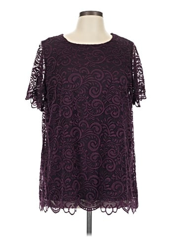 Jessica London Short Sleeve Blouse (view 1)