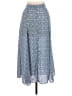 Max Studio 100% Polyester Print Blue Casual Skirt Size L - photo 1