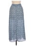 Max Studio 100% Polyester Print Blue Casual Skirt Size L - photo 2
